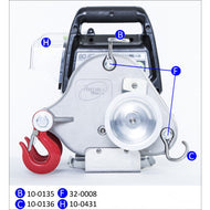 Rope entry hook for PCW3000 (10-0136)