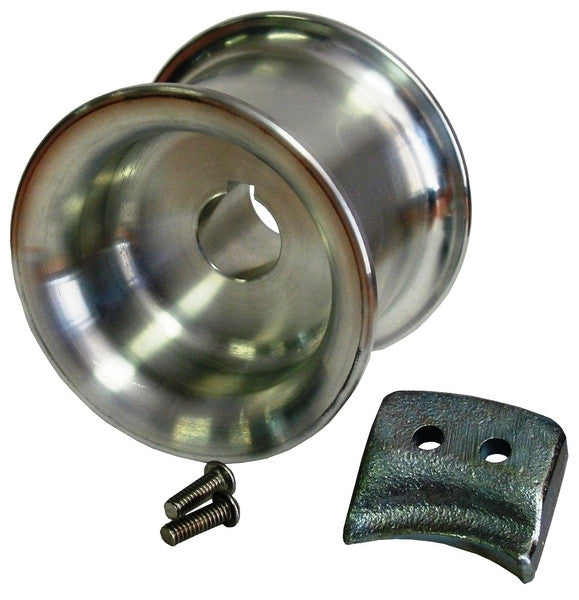 3-3/8'' Capstan Drum (85 mm) w/rope guide and 2 bolts PCA-1100